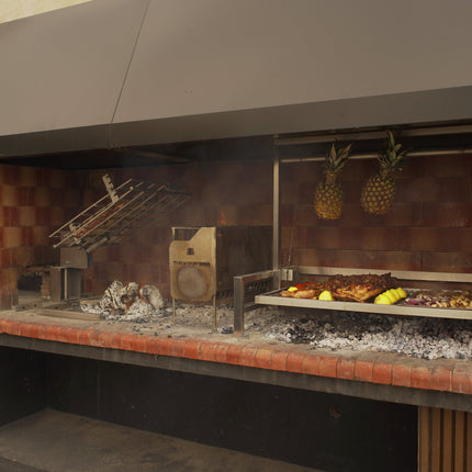 Tagwood BBQ 09SS Insert Style Argentine Santa Maria Wood Fire & Charcoal Gaucho Built in Grill
