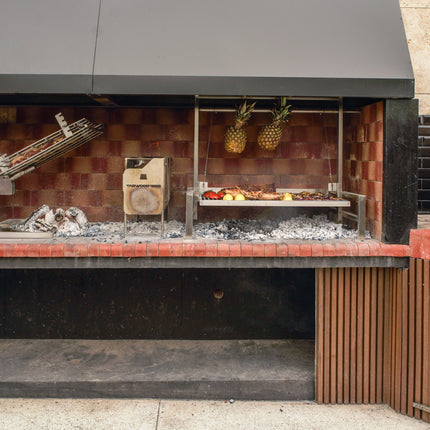 Tagwood BBQ 09SS Insert Style Argentine Santa Maria Wood Fire & Charcoal Gaucho Built in Grill