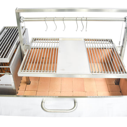 Tagwood BBQ 25SS XL Built-In Santa Maria Argentine Wood Fire & Charcoal Gaucho Grill