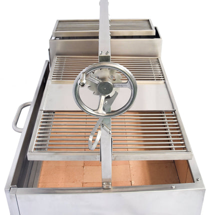 Tagwood BBQ 25SS XL Built-In Santa Maria Argentine Wood Fire & Charcoal Gaucho Grill