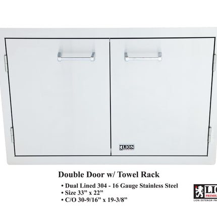 Lion Premium Grills 33-Inch Double Access Door