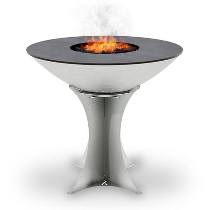 Arteflame 40″ Platinum Series — Stainless Fire Bowl Flat-Top Grill with Euro Base (Stainless or Powder-Coated Black)