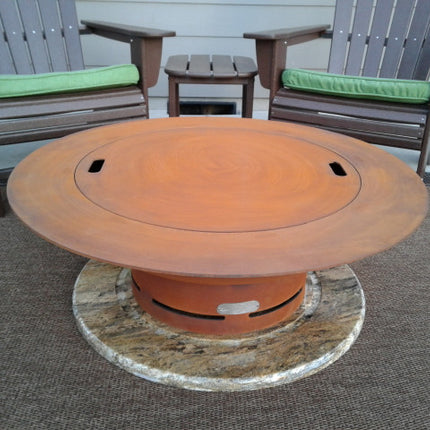 Fire Pit Art Saturn Fire Pit: Wood, Gas, or Propane Options