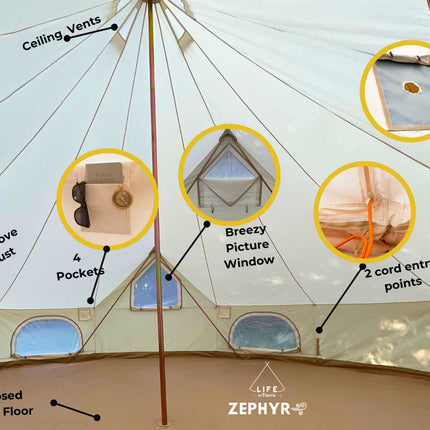 19' (6M) Zephyr™ Cabin Tent