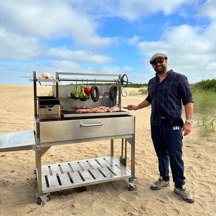 Tagwood BBQ 23SS XL Argentine Santa Maria Wood Fire & Charcoal Gaucho Grill