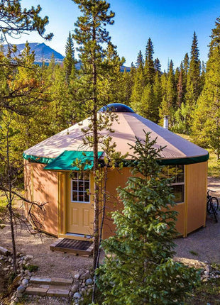 12 Wall Luxury Yurt-Cabin Kit with Solid Walls by Freedom Yurt-Cabins