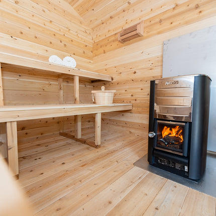 Leisurecraft Canadian Timber Georgian Cabin Sauna - Electric Heater Options