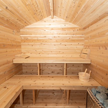 Leisurecraft Canadian Timber Georgian Cabin Sauna with Changeroom - Electric Heater Options