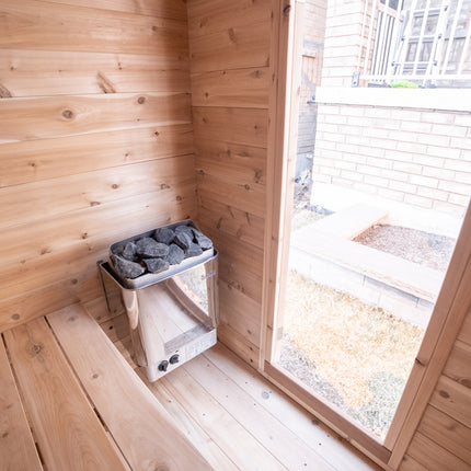 Leisurecraft Canadian Timber Granby Cabin Sauna - Electric Heater Options