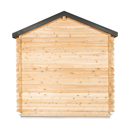Leisurecraft Canadian Timber Georgian Cabin Sauna with Porch - Electric Heater Options