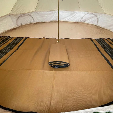 Striped Bell Tent Floor Matting Cover | 20' (6M) Size