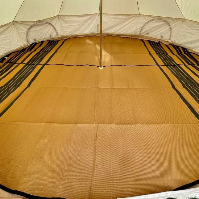 Striped Bell Tent Floor Matting Cover | 20' (6M) Size