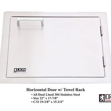 Lion Premium Grills 22-Inch Single Horizontal Access Door – L2219