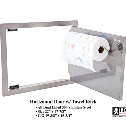 Lion Premium Grills 22-Inch Single Horizontal Access Door – L2219