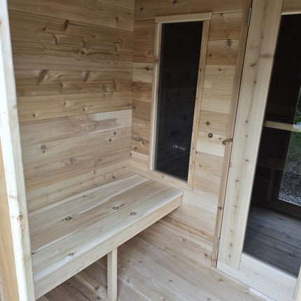 Leisurecraft Canadian Timber Georgian Cabin Sauna with Changeroom - Electric Heater Options