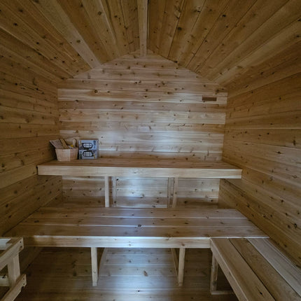 Leisurecraft Canadian Timber Georgian Cabin Sauna with Changeroom - Electric Heater Options