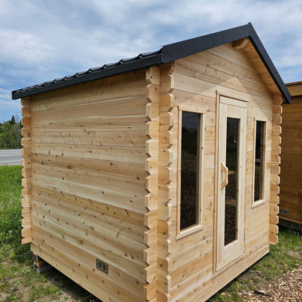 Leisurecraft Canadian Timber Georgian Cabin Sauna - Electric Heater Options