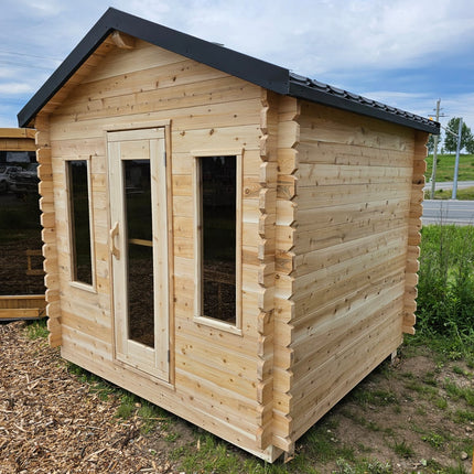 Leisurecraft Canadian Timber Georgian Cabin Sauna - Electric Heater Options