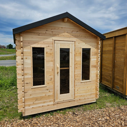 Leisurecraft Canadian Timber Georgian Cabin Sauna - Electric Heater Options