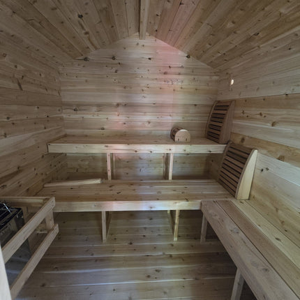 Leisurecraft Canadian Timber Georgian Cabin Sauna with Changeroom - Electric Heater Options