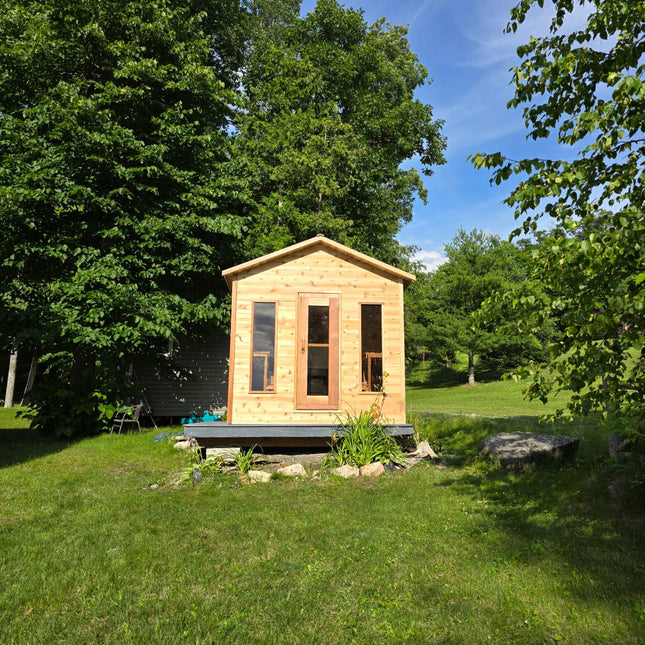 Leisurecraft Canadian Timber Georgian Cabin Sauna - Electric Heater Options