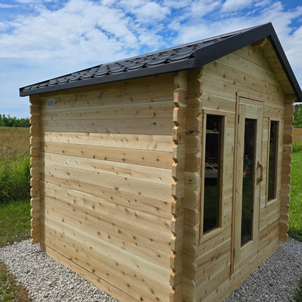 Leisurecraft Canadian Timber Georgian Cabin Sauna - Electric Heater Options