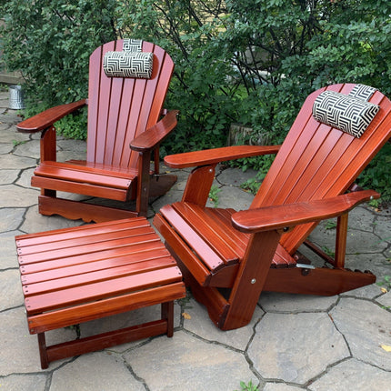 Best Adirondack Chair Co. Solid Wood Reclining Foldable Adirondack Chair