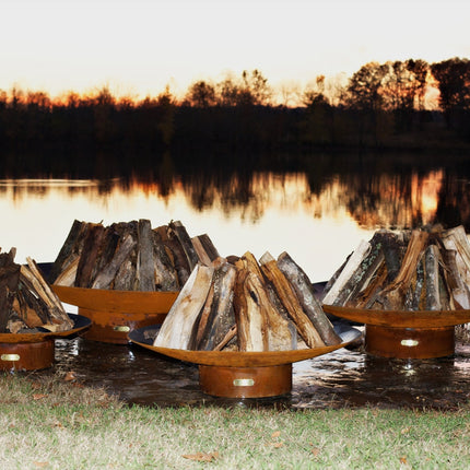 Fire Pit Art Asia 72" Fire Pit: Wood, Gas, or Propane Options