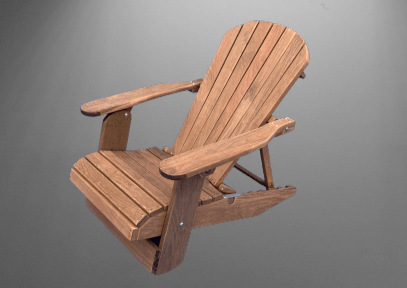 Best Adirondack Chair Co. Solid Wood Reclining Foldable Adirondack Chair