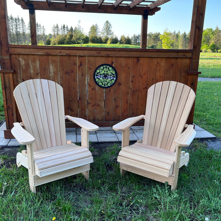 Best Adirondack Chair Co. Solid Wood Royal Upright Folding Adirondack Chair