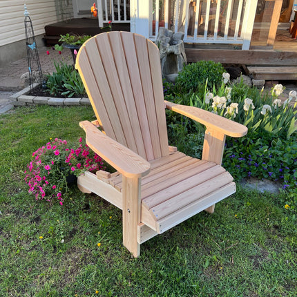Best Adirondack Chair Co. Solid Wood Royal Upright Folding Adirondack Chair