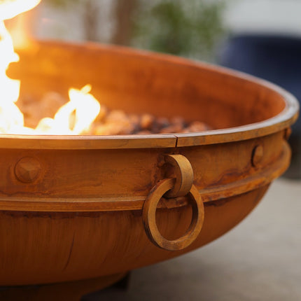 Fire Pit Art Emperor Fire Pit: Wood, Gas, or Propane Options