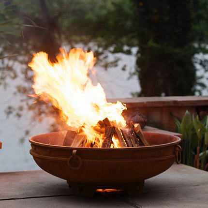 Fire Pit Art Emperor Fire Pit: Wood, Gas, or Propane Options