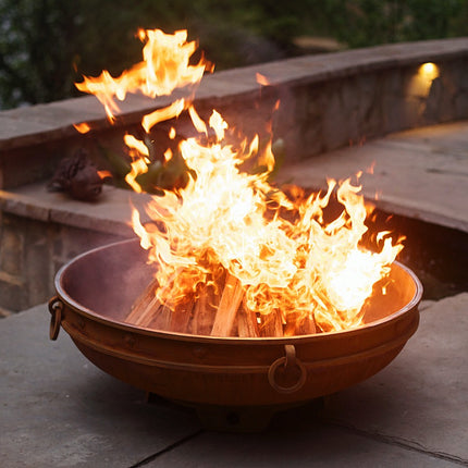 Fire Pit Art Emperor Fire Pit: Wood, Gas, or Propane Options