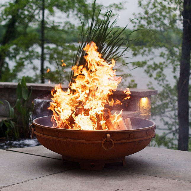Fire Pit Art Emperor Fire Pit: Wood, Gas, or Propane Options