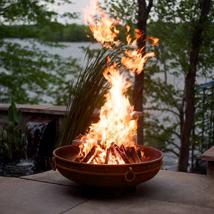 Fire Pit Art Emperor Fire Pit: Wood, Gas, or Propane Options