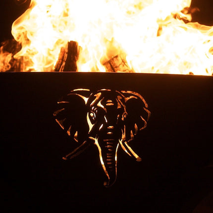 Fire Pit Art Africa's Big Five Fire Pit: Wood, Gas, or Propane Options