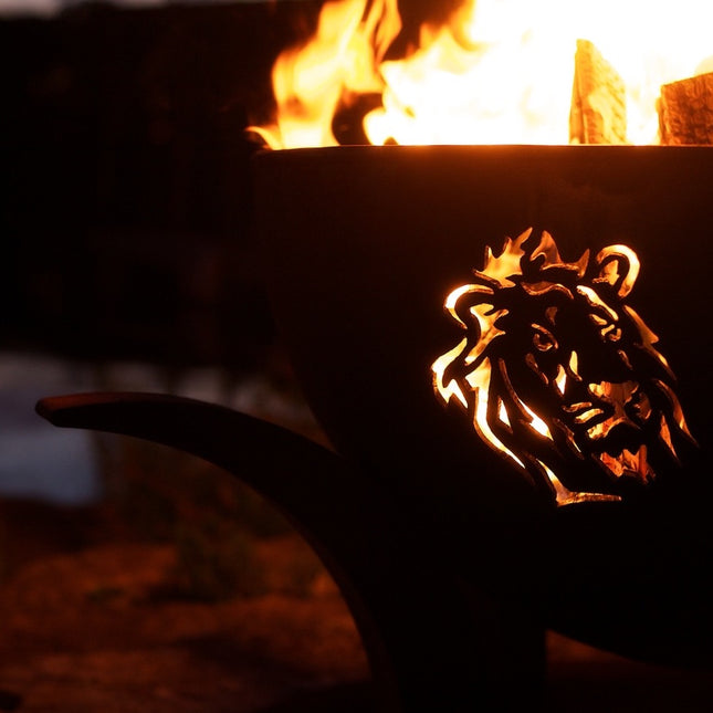 Fire Pit Art Africa's Big Five Fire Pit: Wood, Gas, or Propane Options