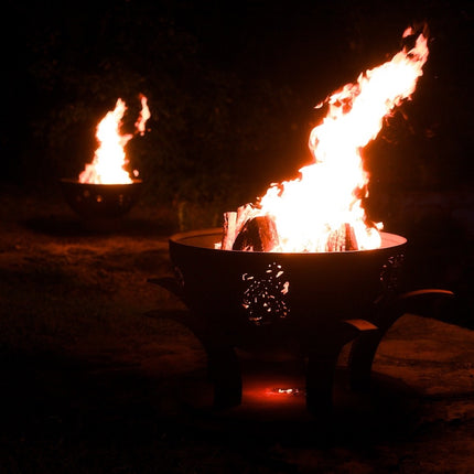 Fire Pit Art Africa's Big Five Fire Pit: Wood, Gas, or Propane Options