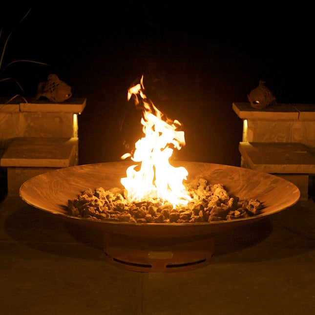 Fire Pit Art Asia 72" Fire Pit: Wood, Gas, or Propane Options