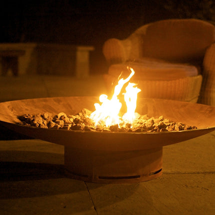 Fire Pit Art Asia 60" Fire Pit: Wood, Gas, or Propane Options
