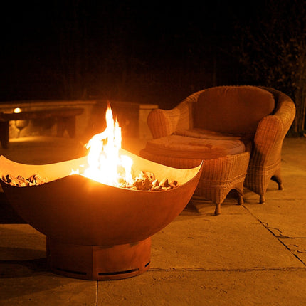 Fire Pit Art Manta Ray Fire Pit: Wood, Gas, or Propane Options