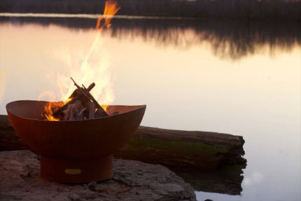 Fire Pit Art Scallop Fire Pit: Wood, Gas, or Propane Options