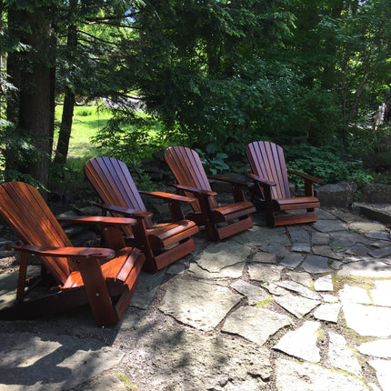 Best Adirondack Chair Co. Solid Wood Reclining Foldable Adirondack Chair