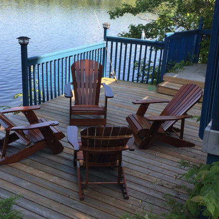 Best Adirondack Chair Co. Solid Wood Reclining Foldable Adirondack Chair