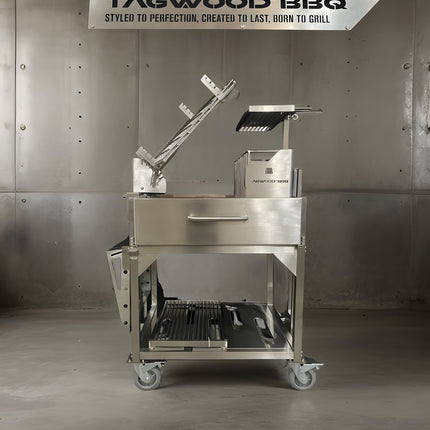 Tagwood BBQ 33SS Argentine Clamp Grill with firebox
