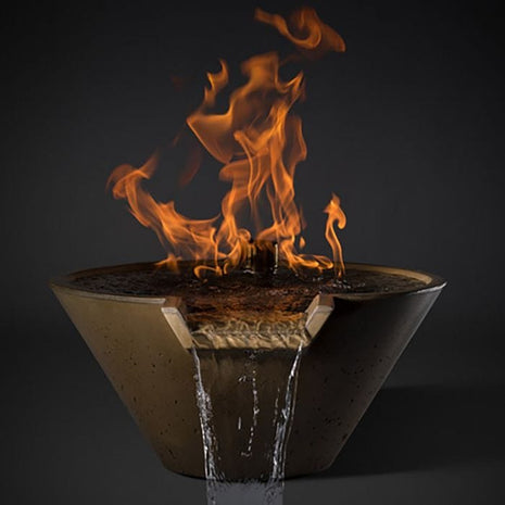 Slick Rock Concrete KCCCSP Cascade Series Round Fire on Water Fire Pit