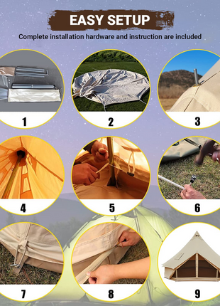 Khan C 400 Canvas Glamping Bell Tent