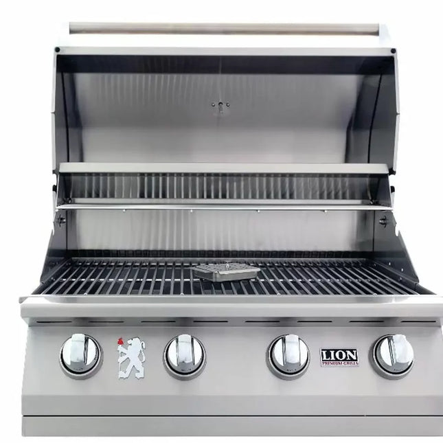 Lion Premium Grills L60000 32-Inch 4-Burner Stainless Steel Built-In Grill
