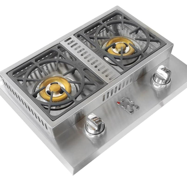 Lion Premium Grills 26-Inch Stainless Steel Drop In Gas Double Side Burner